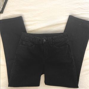 Black Straight Leg Jeans